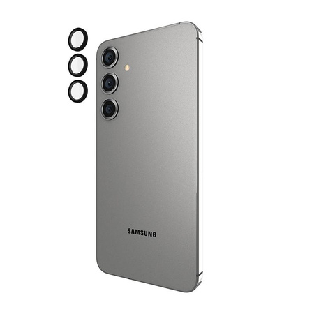Case-Mate Aluminum Ring Lens Protector - Schutzglas für die Kameralinse des Samsung Galaxy S24+ (Schwarz)