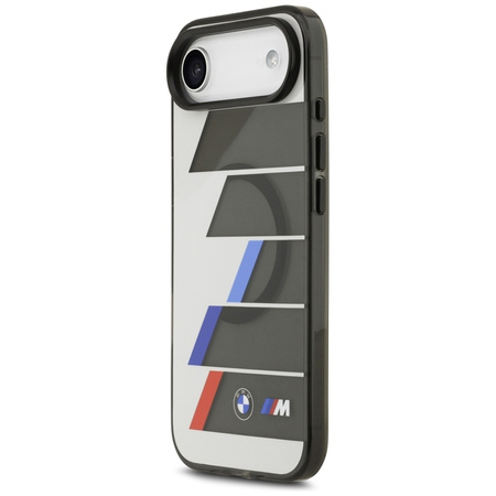 BMW M IML Metal Buttons Tricolor Lines MagSafe – Kryt iPhone Air (antracit)
