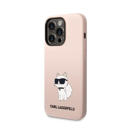 Karl Lagerfeld szilikon NFT Choupette - iPhone 14 Pro Max tok (rózsaszín)