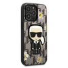Karl Lagerfeld Iconic Karl Flower - iPhone 13 Pro tok (szürke)