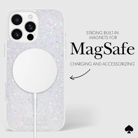 Kate Spade New York Ochranné pouzdro MagSafe - iPhone 16 Pro Max (s výraznými třpytkami)