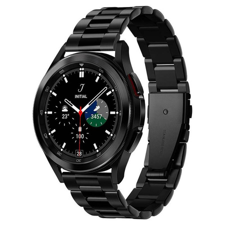 Spigen Modern Fit Band - Bracelet pour Samsung Galaxy Watch 4 / 5 / 5 Pro (40 / 42 / 44 / 45 / 46 mm) (Noir)