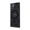 Guess 4G Collection Leather Metal Logo MagSafe - Etui Samsung Galaxy S24 Ultra (czarny)