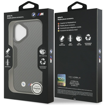 Etui do iPhone 17 MagSafe BMW M Kevlar Oryginalny Matowy Czarny Case