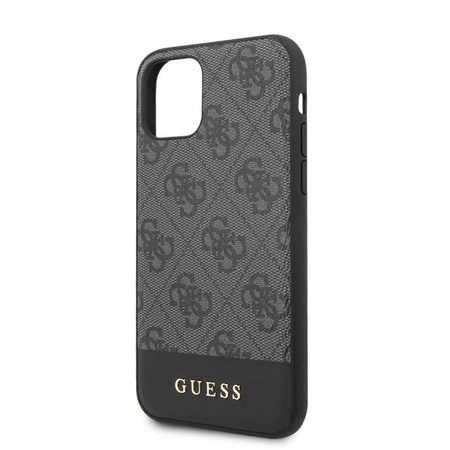 Guess 4G Bottom Stripe Collection - Etui iPhone 11 Pro (szary)