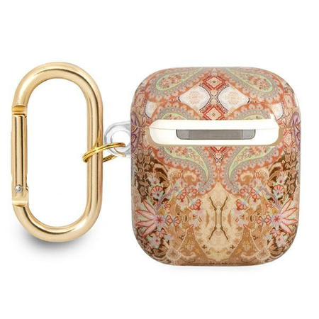 Guess Paisley - Airpods 1/2 gen Etui tok (arany)