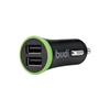Budi - Autoladegerät 2x USB, 17W + Lightning Kabel (Schwarz)