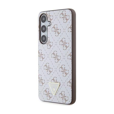 Guess 4G Triangle Metal Logo - Samsung Galaxy S24+ Case (white)
