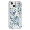 Rifle Paper Clear - Étui pour iPhone 14 (Garden Party Blue)