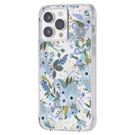 Rifle Paper Clear - iPhone 14 Pro Max Case (Garden Party Blue)