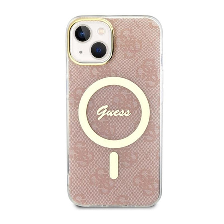 Guess 4G MagSafe - Coque pour iPhone 14 (rose)