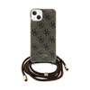 Guess Crossbody Cord 4G Print - iPhone 15 Case (Brown)