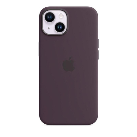 Apple szilikon tok - Szilikon tok MagSafe-rel iPhone 14 készülékhez (Berry)
