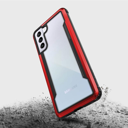 X-Doria Raptic Shield - Etui aluminiowe Samsung Galaxy S21+ (Antimicrobial protection) (Red)