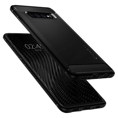 Spigen Rugged Armor - Étui pour Samsung Galaxy S10 (Noir)