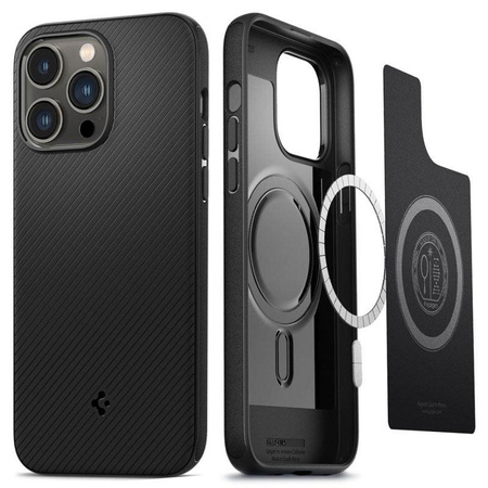 Spigen Mag Armor - Coque pour iPhone 14 Pro Max (Noir)