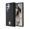 Fond surpiqué Ferrari Carbon - Etui Samsung Galaxy S24 Ultra (noir)