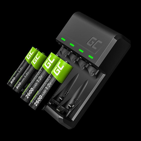 Green Cell VitalCharger - Battery charger for AA AAA R6 R03 Ni-MH batteries