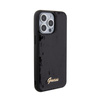 Guess Sequin Script Metal - Hülle für iPhone 15 Pro (Schwarz)