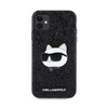 Karl Lagerfeld NFT Glitter Choupette Patch - iPhone 11 tok (fekete)