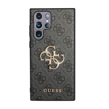 Guess 4G Big Metal Logo - Samsung Galaxy S23 Ultra Tasche (grau)