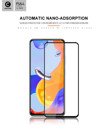 Mocolo 2.5D Full Glue Glass - Verre de protection pour Xiaomi Redmi Note 11 Pro / Note 11 Pro Plus 