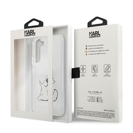 Karl Lagerfeld Choupette Fun  - Etui Samsung Galaxy S22 (przezroczysty)