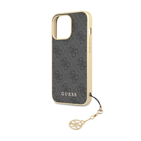 Guess 4G Charms Collection - iPhone 14 Pro tok (szürke)