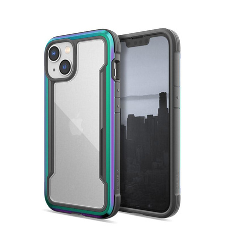 X-Doria Raptic Shield - Coque aluminium iPhone 14 (Chute testée 3m) (Iridescent)