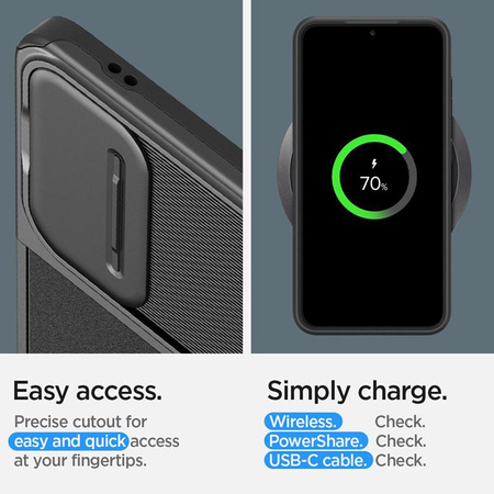 Spigen Optik Armor - Schutzhülle für Samsung Galaxy S24 (Schwarz)