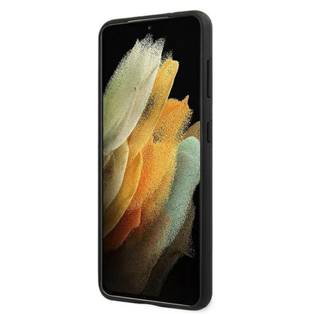 Karl Lagerfeld Saffiano Karl & Choupette Heads - Samsung Galaxy S21+ tok (fekete)
