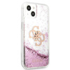 Guess Liquid Glitter 4G Big Logo - Coque pour iPhone 13 mini (rose)