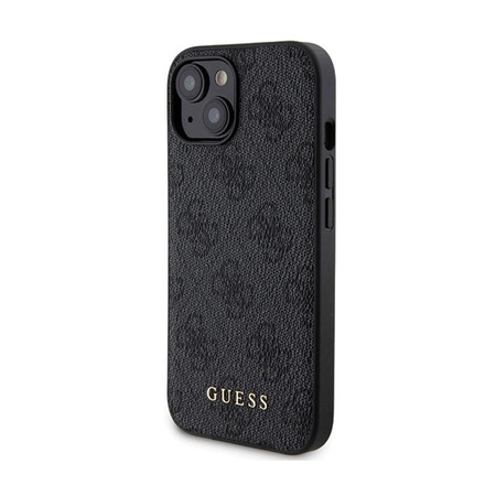 Guess Bundle Pack MagSafe 4G Metal Gold Logo - Etui Set + Power Bank 5000mAh MagSafe iPhone 15 (schwarz)