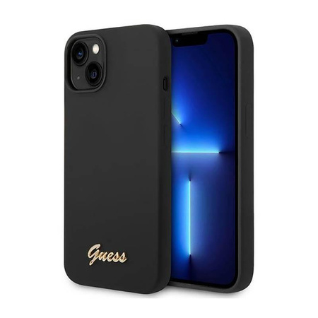 Guess Silicone Vintage - Case for iPhone 14 (black)