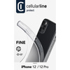 Cellularline Fine - Tasche iPhone 12 / iPhone 12 Pro (Transparent)