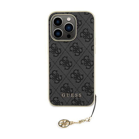 Guess 4G Charms Collection - Etui iPhone 15 Pro (szary)