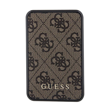 Guess 4G Leather Metal Logo - Power Bank 10000 mAh 18W (braun)