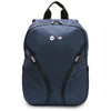 BMW Nylon Pockets & Metal Logo - 16" Notebook Backpack (Navy Blue)