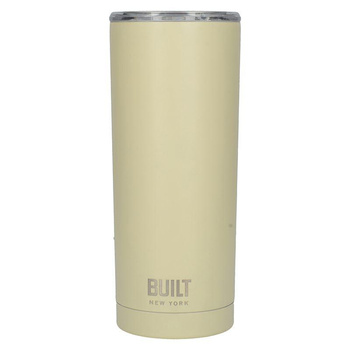 BUILT Vacuum Insulated Tumbler - Vacuum Insulated Steel Thermal Mug 600 ml (Vanilla)