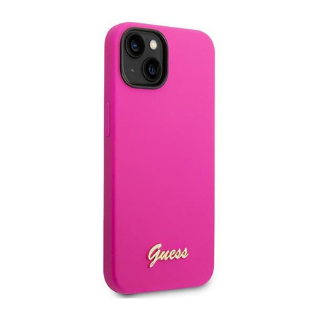 Guess szilikon Vintage - iPhone 14 Plus tok (fukszia)