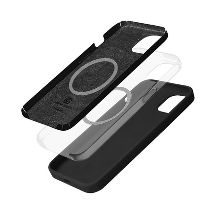 Crong Color Cover Magnetic - pouzdro MagSafe pro iPhone 14 Plus (černé)