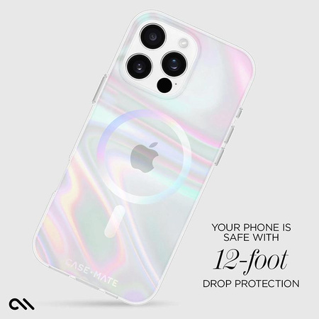 Case-Mate Soap Bubble MagSafe - Coque iPhone 16 Pro Max (Iridescent)