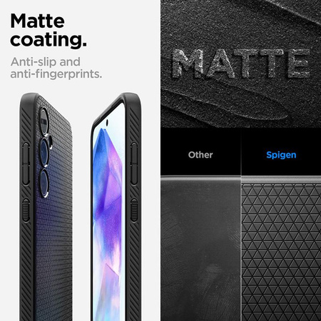 Spigen Liquid Air - tok Samsung Galaxy A55 5G (matt fekete)