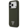 Guess Silicone Triangle Logo MagSafe - Hülle iPhone 17 Pro (khaki)