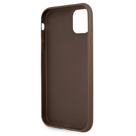Guess 4G Big Metal Logo - iPhone 11 Case (brown)