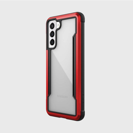 X-Doria Raptic Shield - Coque aluminium Samsung Galaxy S21 (Protection antimicrobienne) (Rouge)