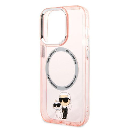 Karl Lagerfeld IML NFT Karl & Choupette Magsafe - Etui iPhone 14 Pro Max (różowy)