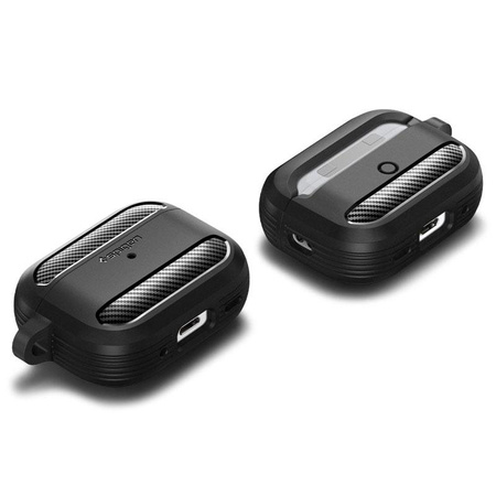 Spigen Rugged Armor - Gehäuse für Apple AirPods Pro 1 / 2 (Schwarz)