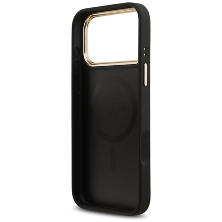 ETUI DO IPHONE 17 PRO MAX do MAGSAFE GUESS ORYGINALNE CZARNE ELEGANCKIE
