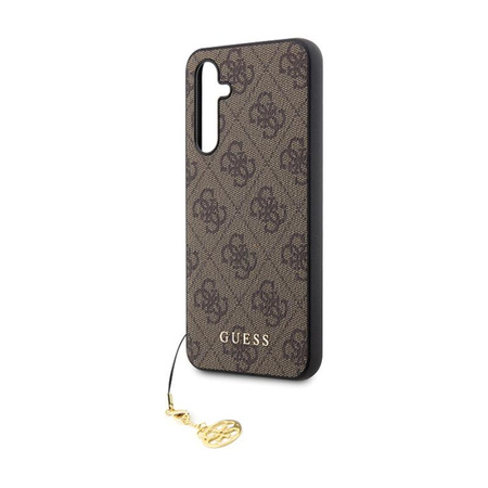 Guess 4G Charms Collection - Samsung Galaxy S23 FE Hülle (Braun)